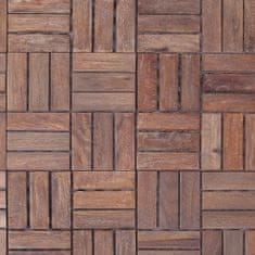Greatstore Terasové dlaždice 11 ks 30 x 30 cm masivní recyklované dřevo