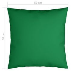 Greatstore Dekorační polštáře 4 ks zelené 50 x 50 cm textil