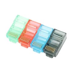 W-STAR W-Star Konektor UTP RJ45 1ks pozlacený 3u síťový Cat5e zelená RJ45C5GN