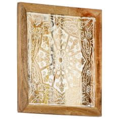 Greatstore Ručně vyřezávané nástěnné panely 2 ks mangovník 40x40x1,5 cm