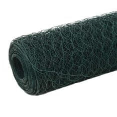 Greatstore Pletivo ke kurníku ocel PVC vrstva 25 x 1,5 m zelené