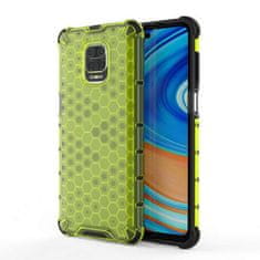 MobilPouzdra.cz Hybridní zelené HEXAGON pouzdro na XIAOMI Redmi Note 9 Pro / 9S