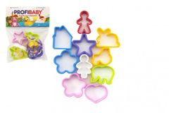 Profibaby Tvořítka/Vykrajovátka na modelínu plast 20x20cm