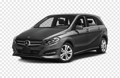 Levelcar Mercedes-Benz B W246 (2011 - 2019) Velurové autokoberce PREMIUM černé s barevným prošitím Barva prošití: Žlutá