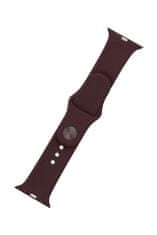FIXED Set silikonových řemínků Silicone Strap pro Apple Watch 42/44/45 mm, kakaový FIXSST-434-CO