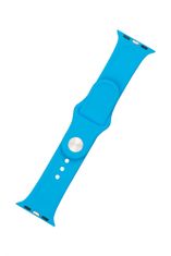 FIXED Set silikonových řemínků Silicone Strap pro Apple Watch 42/44/45 mm, syté modrý FIXSST-434-DEBL