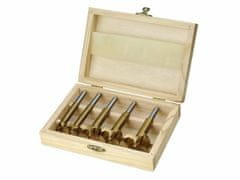 Extol Craft Frézy-sukovníky, do dřeva, 5ks, 15-20-25-30-35mm, stopka 8mm, titan. úprava