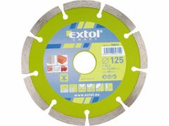 Extol Craft Kotouč diamantový řezný segmentový, 125x22,2mm, suché řezání