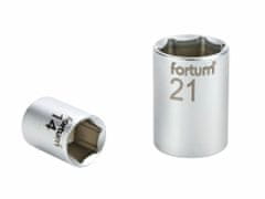 Fortum Hlavice nástrčná, 1/2", 21mm, L 38mm, 61CrV5