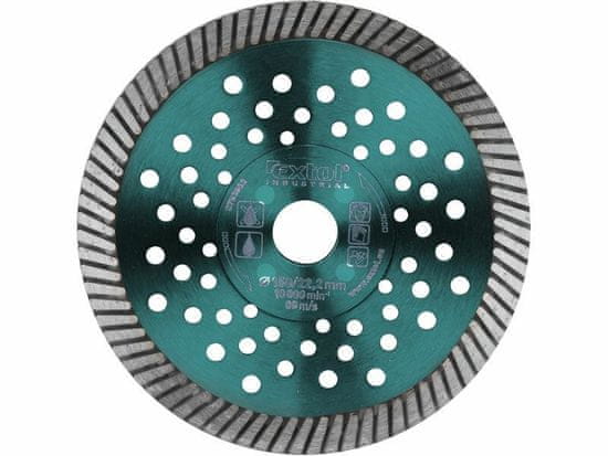 Extol Industrial Kotouč diamantový řezný turbo Fast Cut, 150x22,2mm, suché i mokré řezání