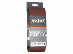 Extol Premium Plátno brusné nekonečný pás, bal. 3ks, P60, 75x457mm