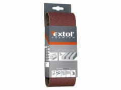 Extol Premium Plátno brusné nekonečný pás, bal. 3ks, P120, 75x533mm