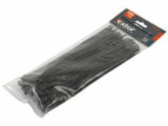 Extol Premium Pásky na vodiče černé, 380x7,6mm, 50ks, NYLON