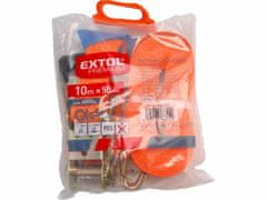 Extol Premium Pás upínací ráčnový s háky, 3m x 50mm, max. 4000kg, PES