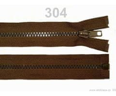 Kraftika 1ks friar brown kostěný zip šíře 5mm délka 95cm bundový