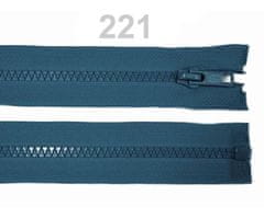 Kraftika 1ks blue coral kostěný zip šíře 5mm délka 55cm bundový