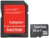 SanDisk Micro SDHC 32GB Class 4 + SD adaptér (SDSDQB-032G-B35)