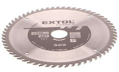 Extol Craft Kotouč pilový s SK plátky, 210x1,4x30mm, 60T, šířka SK plátku 2,7mm