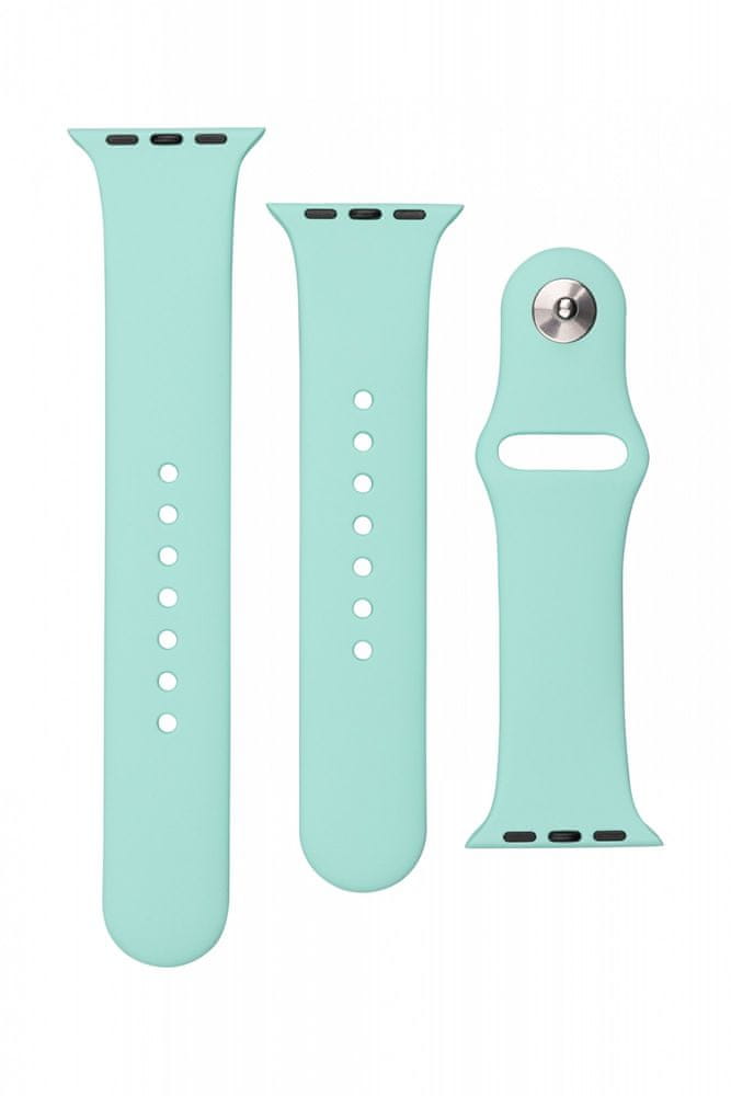 FIXED Set silikonových řemínků Silicone Strap pro Apple Watch 38/40/41 mm FIXSST-436-DEGR, sytě zelený