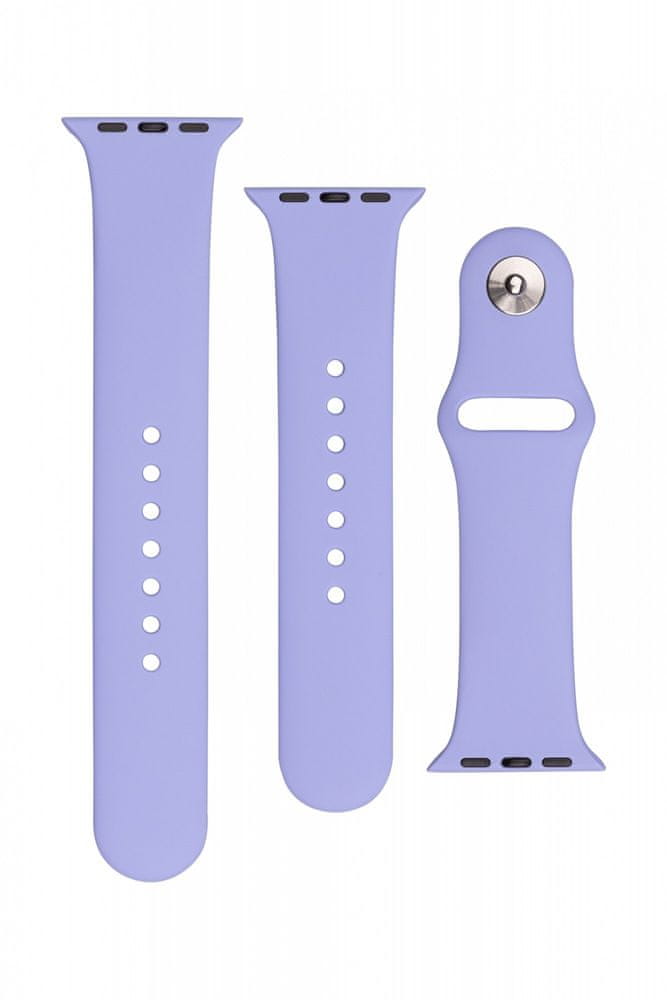 FIXED Set silikonových řemínků Silicone Strap pro Apple Watch 38/40/41 mm FIXSST-436-LILA, šeříkový