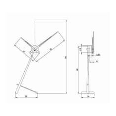 Nomon Designové stolní hodiny Nomon Puntero L 94cm