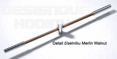 Nomon Designové nástěnné hodiny Nomon Merlin Walnut 125cm