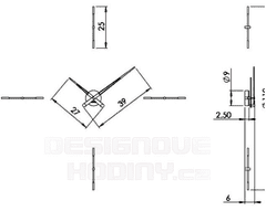 Nomon Designové nástěnné hodiny Nomon Merlin Inox 110cm