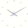 Nomon Designové nástěnné hodiny NOMON OJ stříbrné 80cm