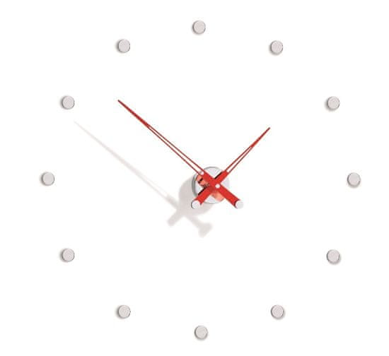 Nomon Designové nástěnné hodiny Nomon Rodon 12i red 70cm