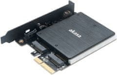 Akasa RGB adaptér M.2 SSD do PCIe x4 (AK-PCCM2P-03)