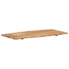 Greatstore Stolní deska masivní akáciové dřevo 120 x (50–60) x 2,5 cm