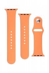 FIXED Set silikonových řemínků Silicone Strap pro Apple Watch 38/40/41 mm FIXSST-436-OR, oranžový