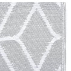 Greatstore Venkovní koberec šedý 160 x 230 cm PP
