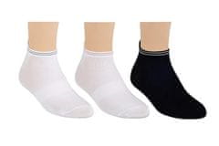STEVEN Dámské kotníkové ponožky s lurexem 091 bílá/šedá 38-40