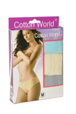 Cotton World Dámské kalhotky Cotton World lycra A'3 černá S