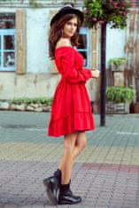 Numoco Dámské šaty 265-4 Daisy - NUMOCO Červená S
