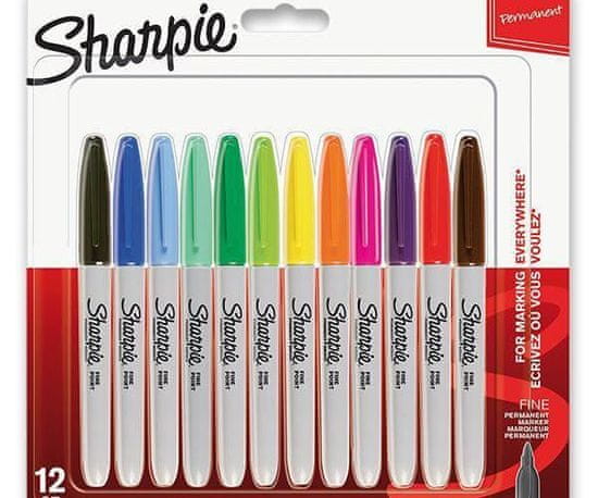 Sharpie Permanentní popisovače fine sada základní barvy