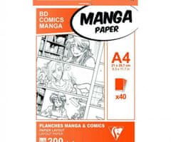 Clairefontaine Papíry na ilustraci manga (200g/m2, 40 ks) a4