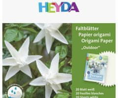 HEYDA Papíry na origami 15x15cm bílý outdoor, heyda, technika