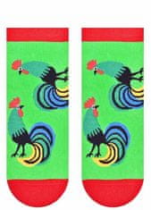 STEVEN Pánské kotníkové ponožky Steven Folk art.116 bílá 43-46
