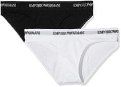 Emporio Armani Kalhotky 2pcs 163334 CC317 00911 černobílá - Emporio Armani XS černá-bílá