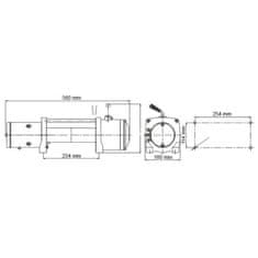 Golemtech Elektrický naviják Golemwinch 12000 SYNTETIK 12V, 5,4 t, syntetické lano - Golemtech