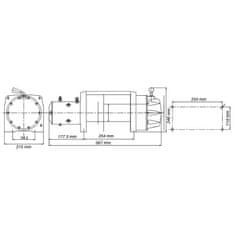 Golemtech Elektrický naviják Golemwinch 17000 12V, 7,7 t, pro těžké nasazení - Golemtech