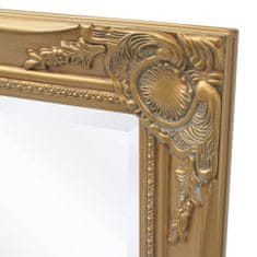 Vidaxl Nástěnné zrcadlo barokní styl 100x50 cm zlaté