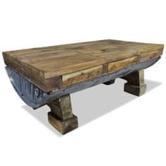 Greatstore Konferenční stolek, masivní recyklované dřevo, 90x50x35 cm