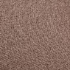 Greatstore Barová židle s područkami taupe textil