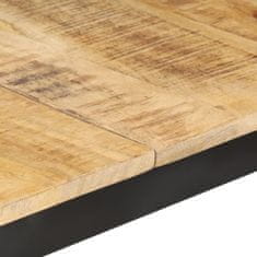 Greatstore Jídelní stůl 200 x 100 x 76 cm masivní hrubé mangovníkové dřevo