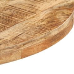 Greatstore Bistro stůl kulatý Ø 70 x 75 cm hrubé mangovníkové dřevo
