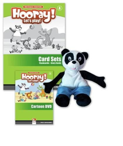Helbling Languages HOORAY, LET´S PLAY! A VISUAL PACK (Story Cards, Flashcards, Cartoon DVD, Handpuppet)