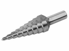 Extol Premium Vrták stupňovitý, O 4-12mm, stupňování po 1mm, 9 otvorů, HSS